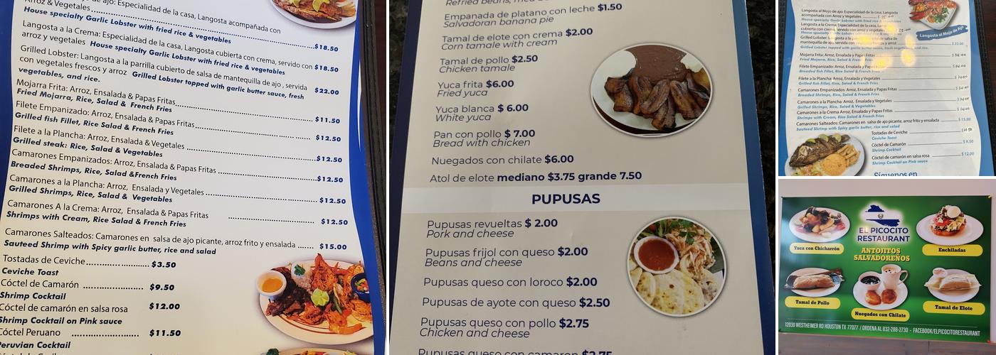 El Picocito Menu