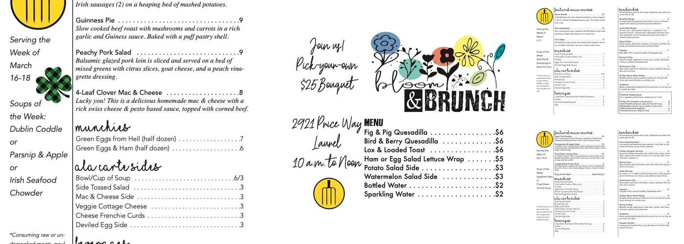 Pitchfork Primitives & Fodder Menu