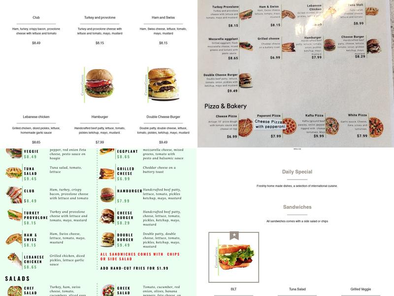Centregreen Café Menu