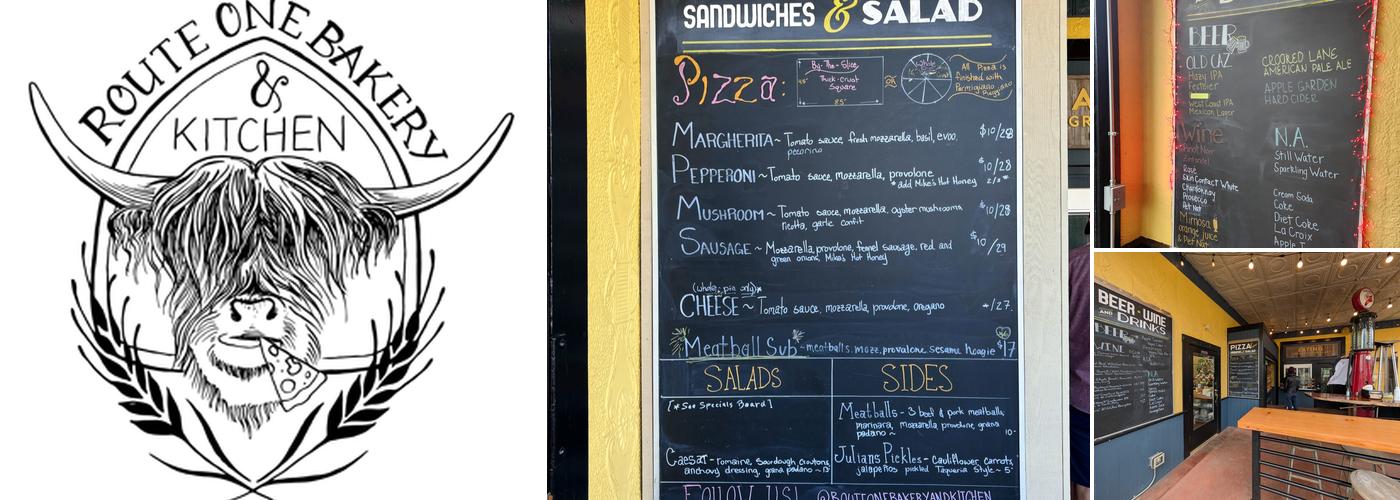 Route One Bakery & Kitchen Menu