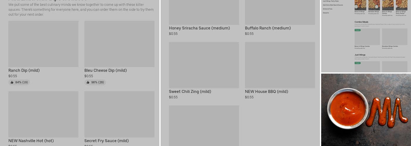 It's Just Wings Menu