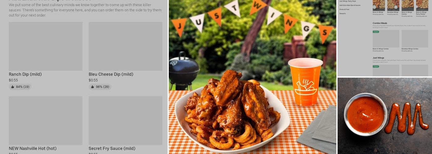 It's Just Wings Menu