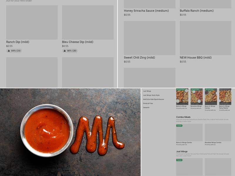 It's Just Wings Menu