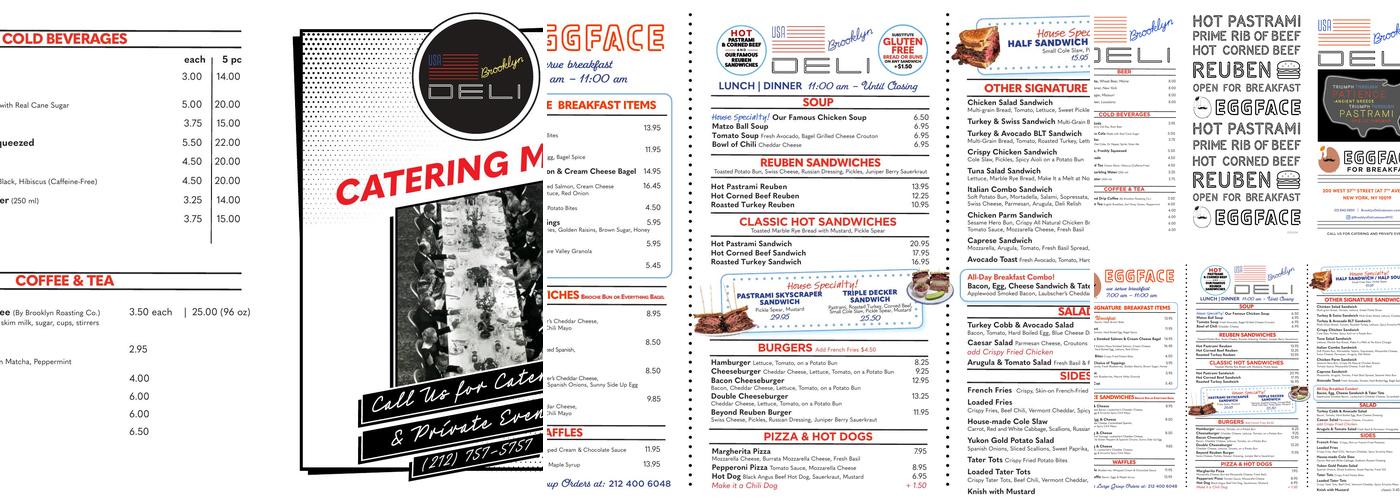 USA Brooklyn Delicatessen Menu