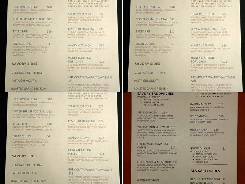 Savory Kitchen Menu