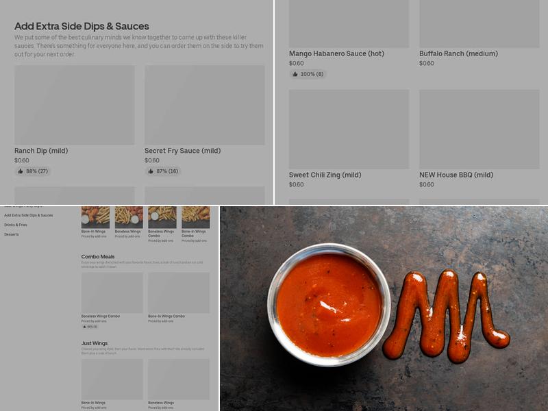 It's Just Wings Menu