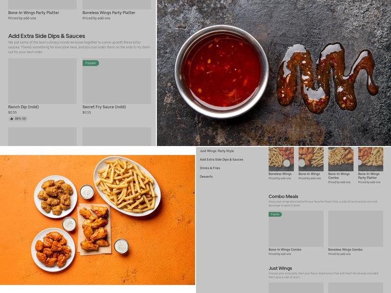 It's Just Wings Menu