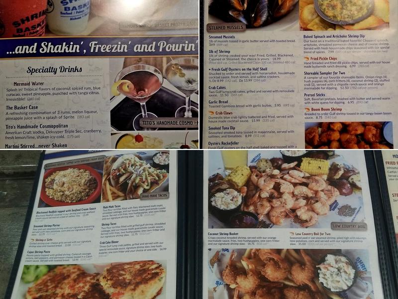 The Shrimp Basket Menu