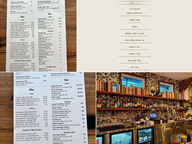 Harbor Table Menu