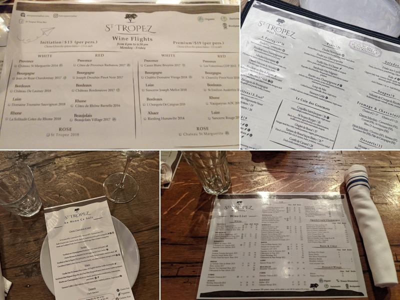 St Tropez West Village Menu