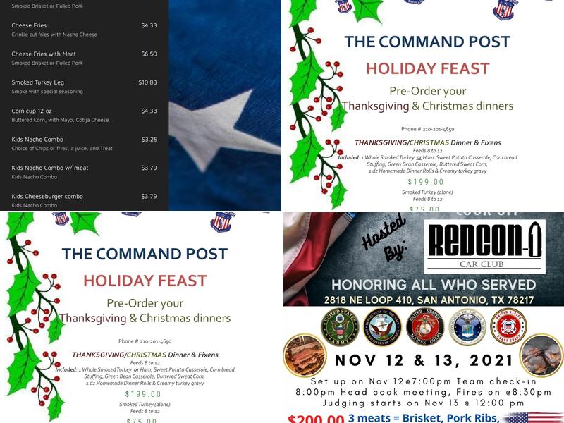 The Command Post BBQ Menu