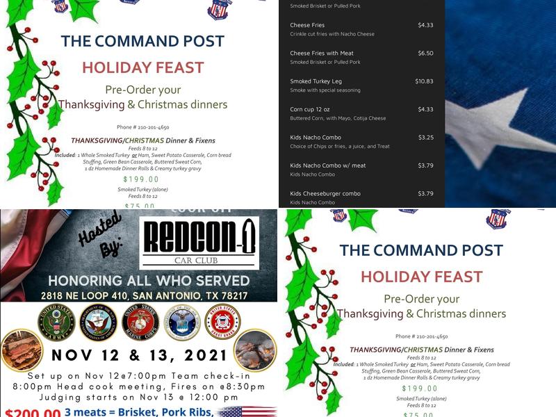 The Command Post BBQ Menu