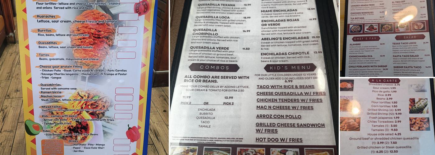 La Reina Mexican Grill Menu