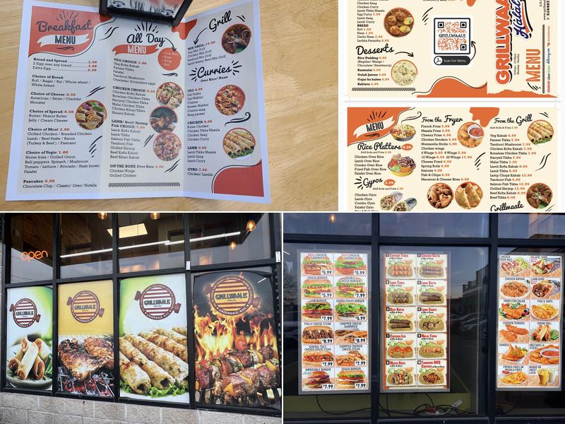Grillwaale Menu