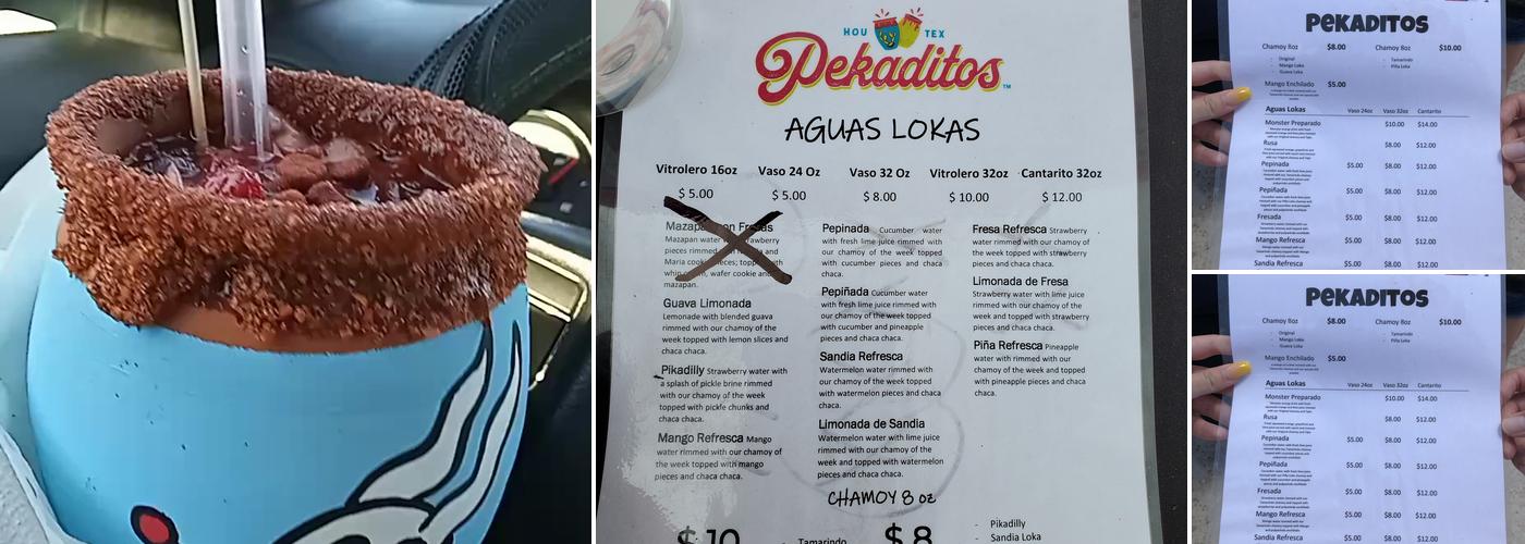 Pekaditos Menu