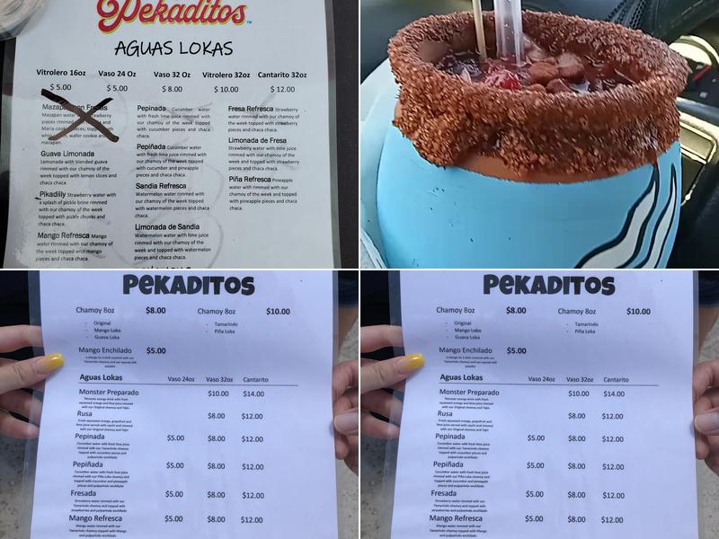 Pekaditos Menu