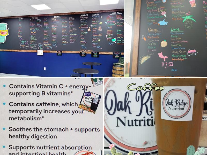 Oak Ridge Nutrition Menu