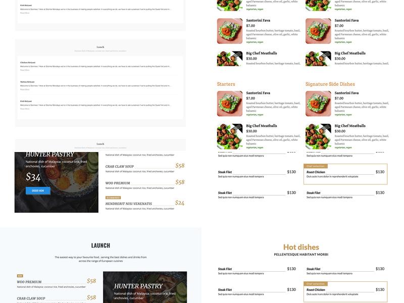 The Singing Chef Cafe Menu