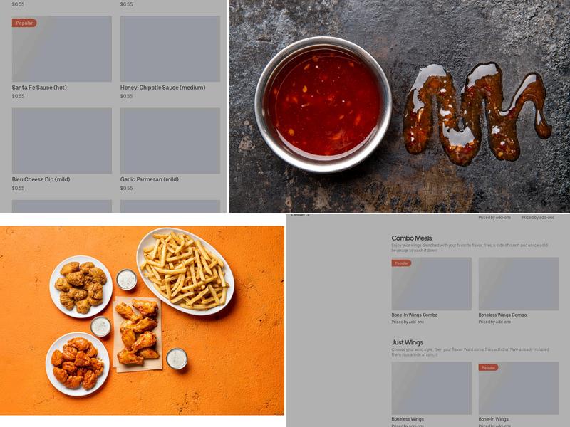 It's Just Wings Menu