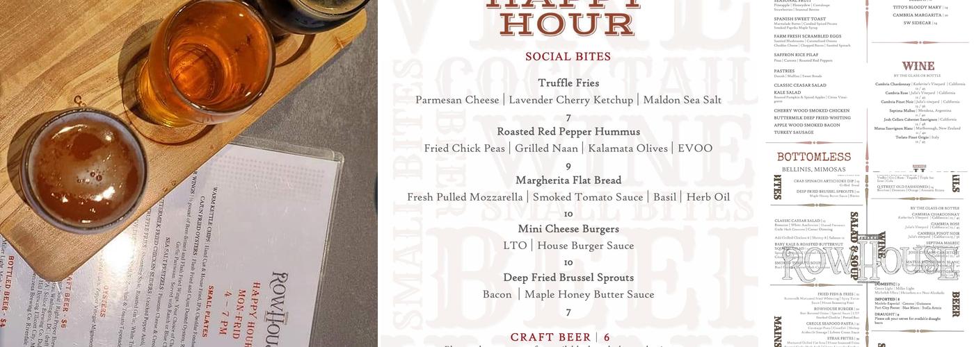 RowHouse Menu