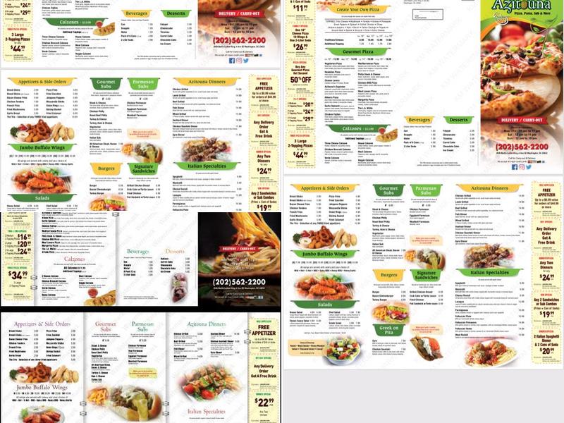Azitouna Menu
