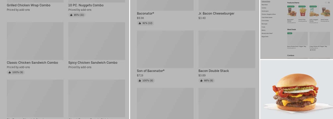 Wendy's Menu