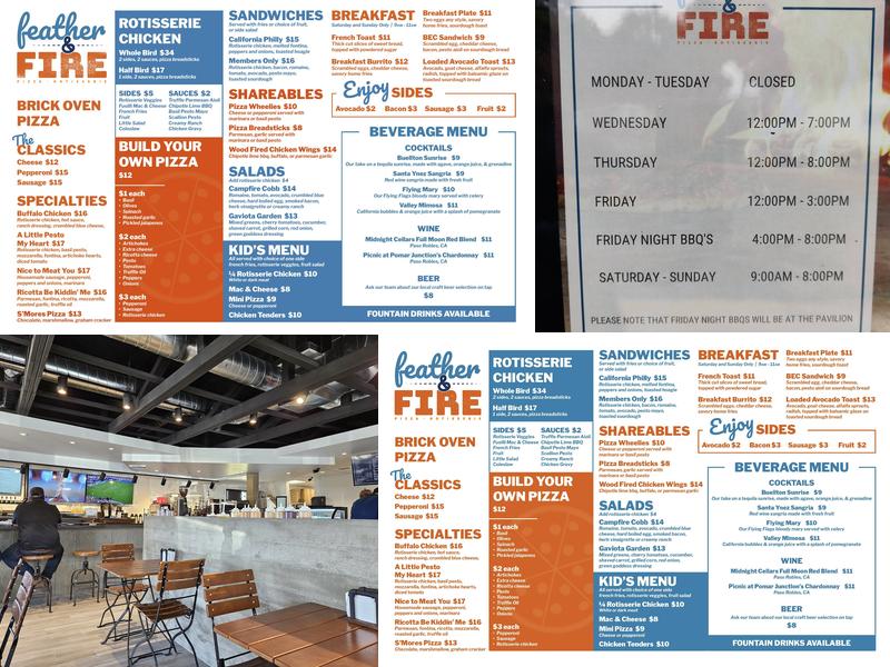 Feather & Fire Menu
