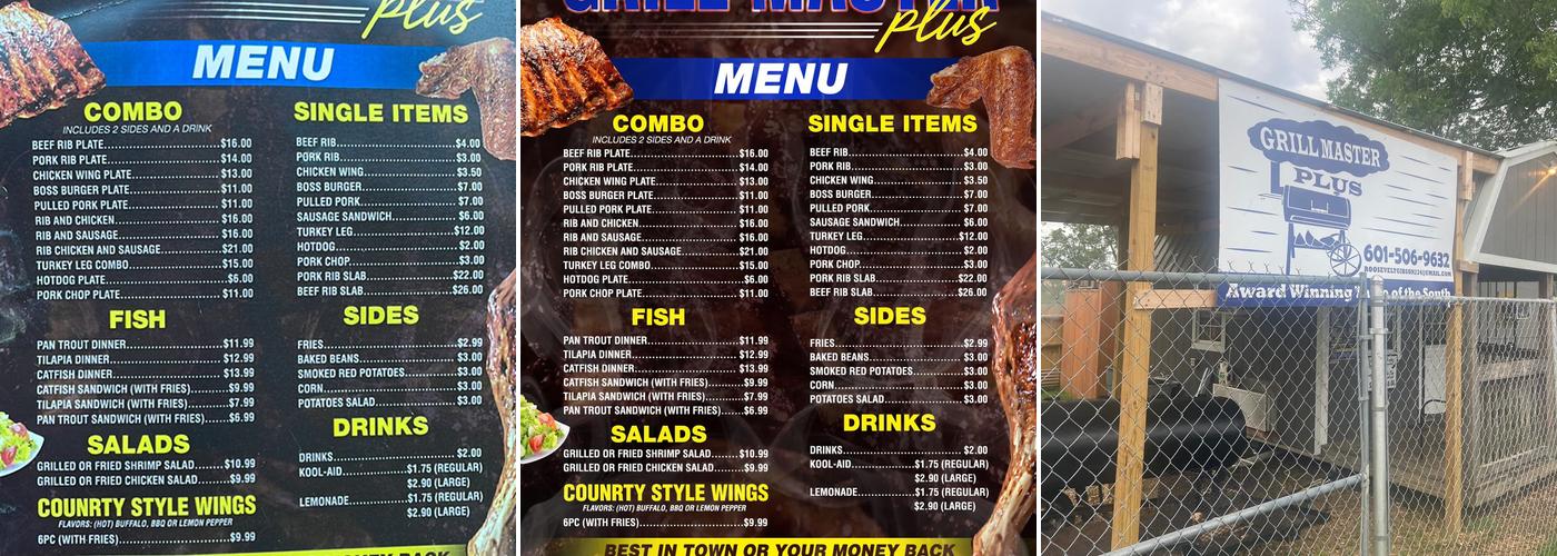 GRILL MASTER PLUS Menu