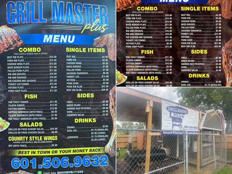 GRILL MASTER PLUS Menu