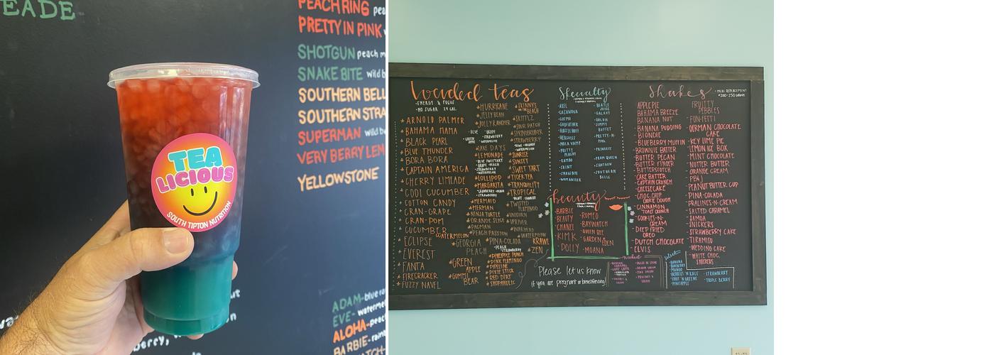 Herbalife South Tipton Nutrition Menu