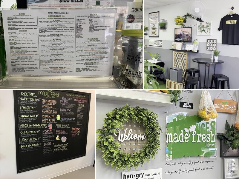 MADE FRESH JUICE CO. Menu