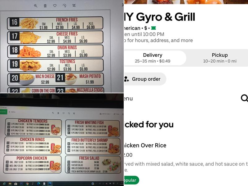 Gyro&Grill Menu