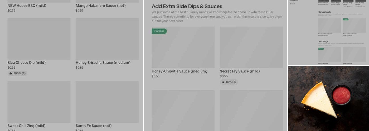 It's Just Wings Menu