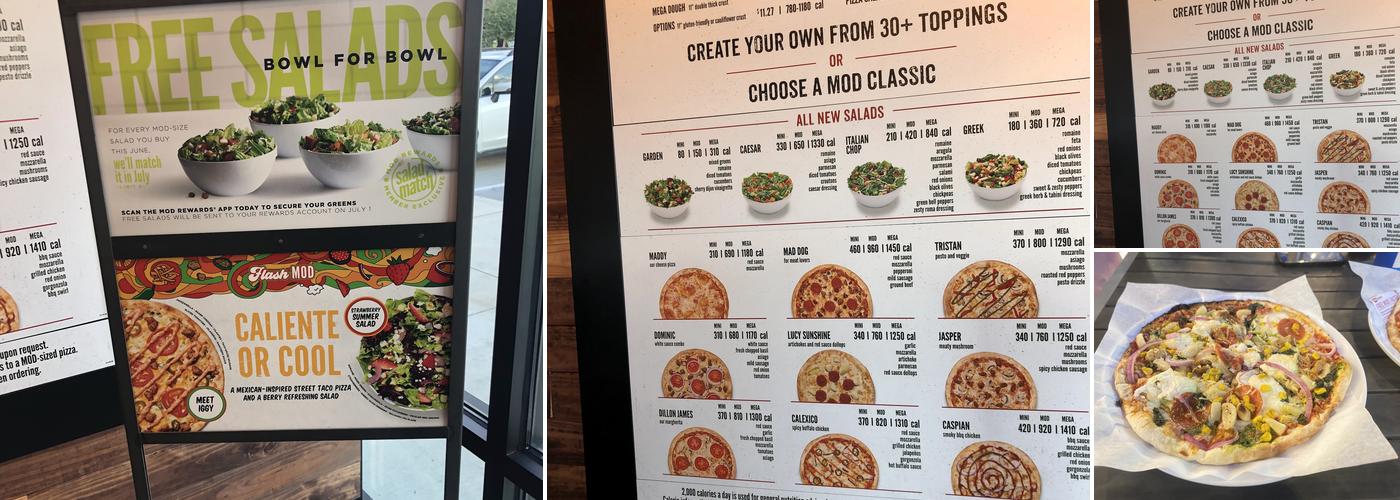 MOD Pizza Menu