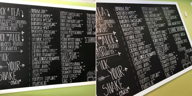 Herbalife Happy Place Nutrition Menu