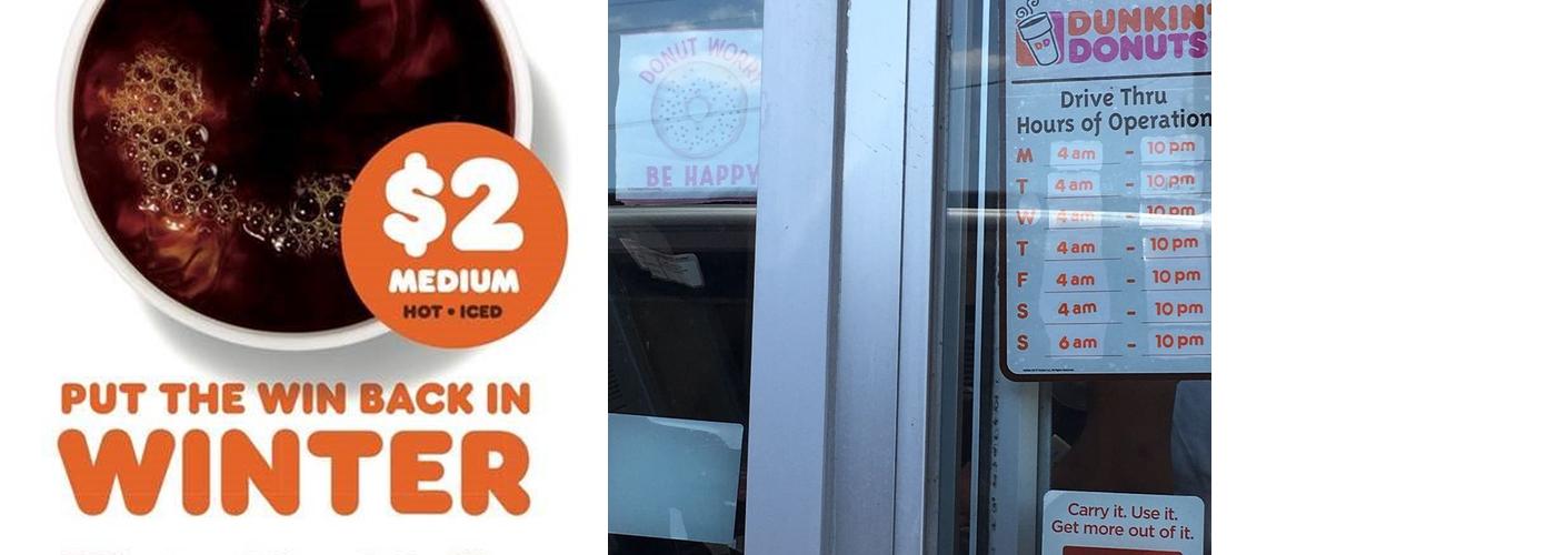 Dunkin' Menu