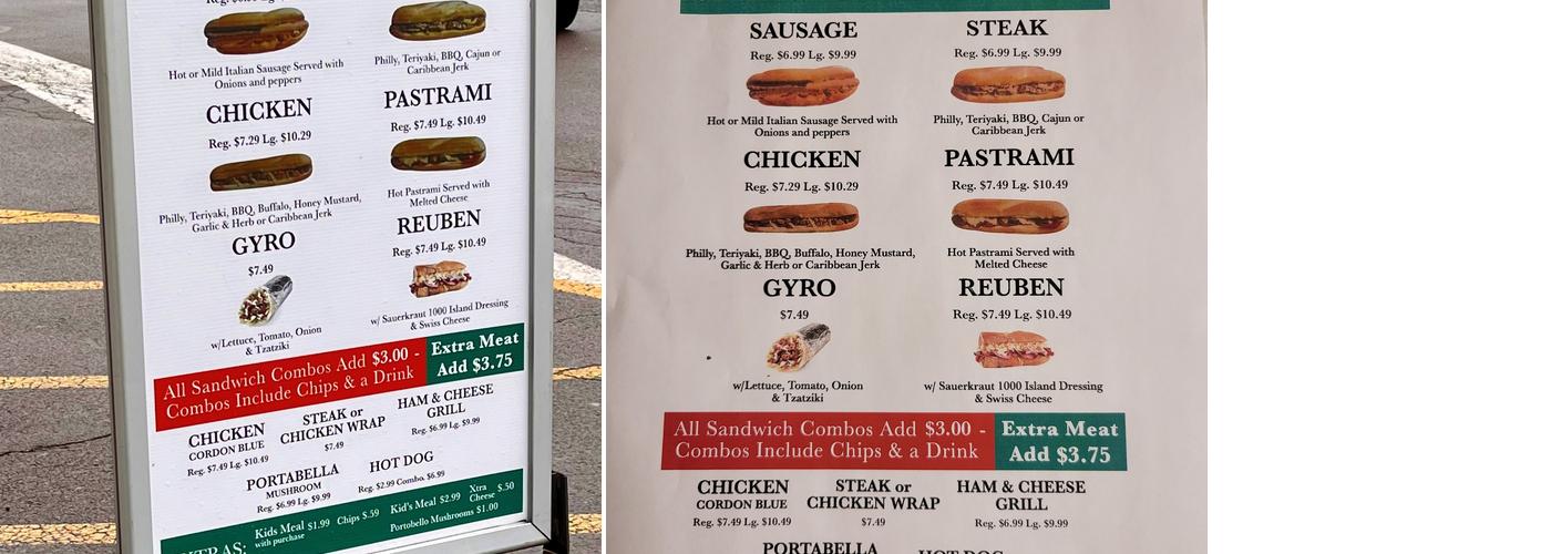 Dominic's of New York Menu