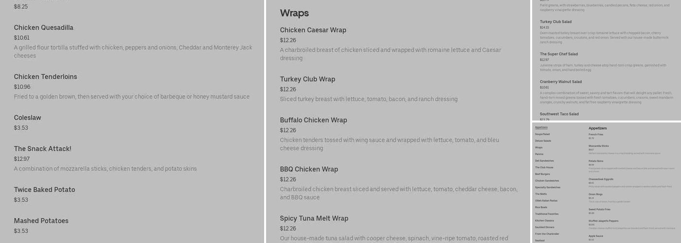 Estilos Empanadas Menu