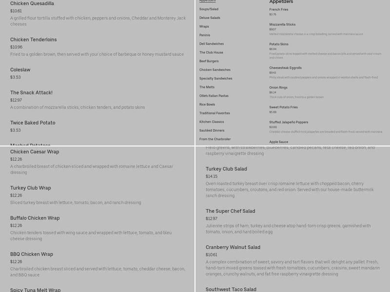 Estilos Empanadas Menu