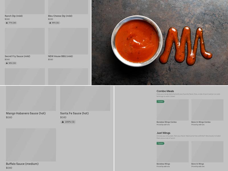 It's Just Wings Menu