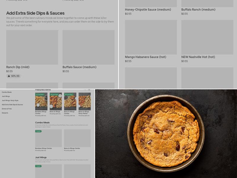 It's Just Wings Menu