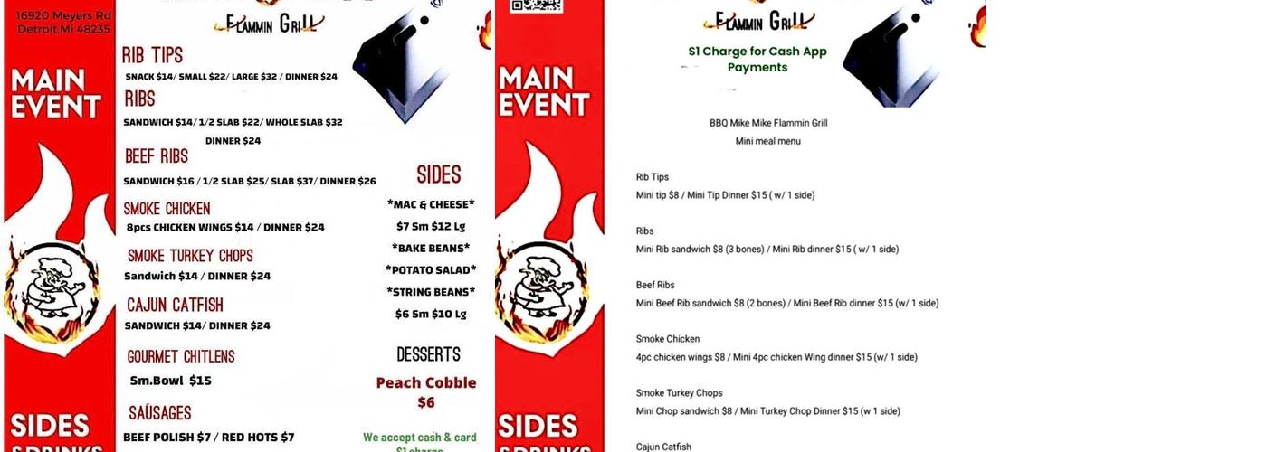 Mike & Mike`s Bbq Menu