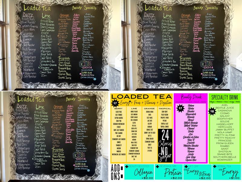 Rocket Nutrition Menu