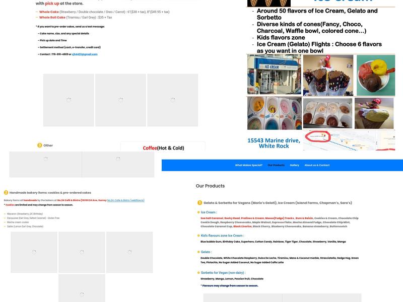 Famous ROME Ice cream Menu