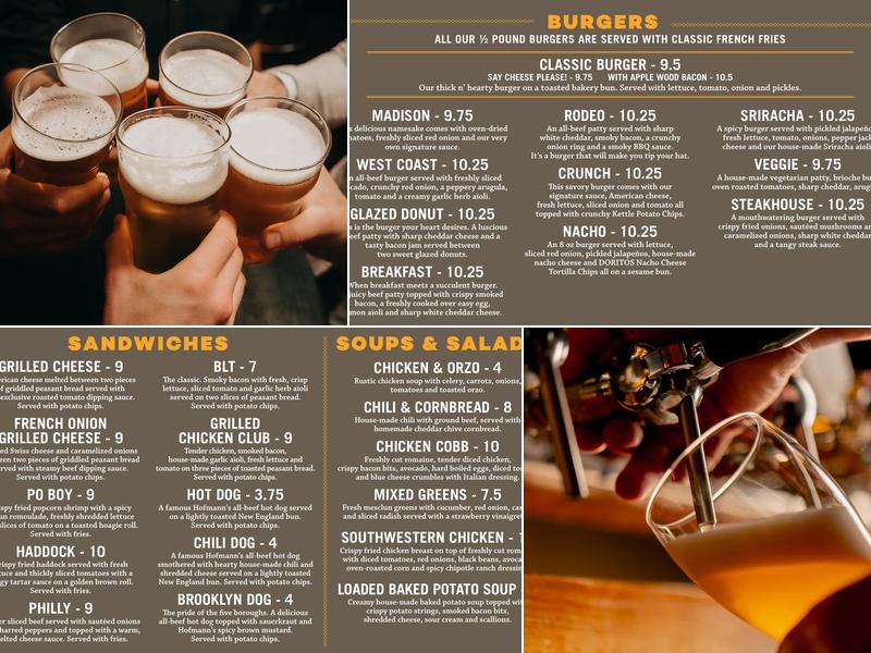 Perfect Pour Cafe Menu