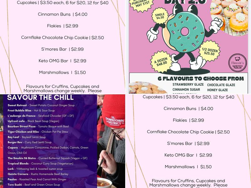 The Sweet Retreat Menu