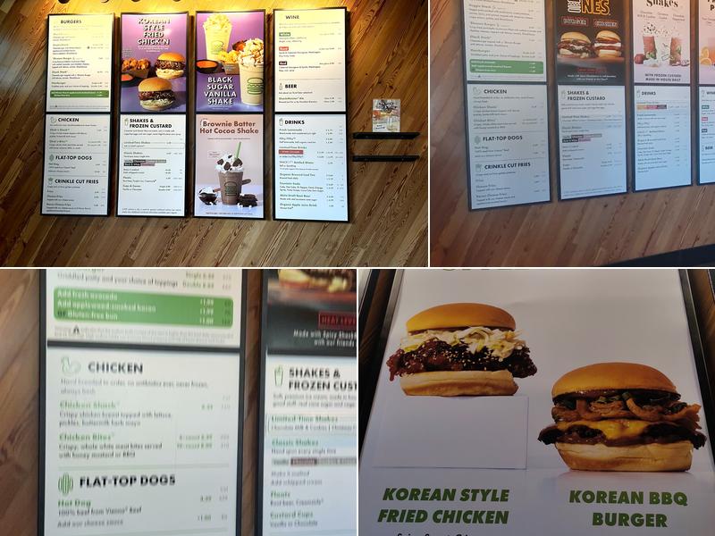 Shake Shack Harlem Menu
