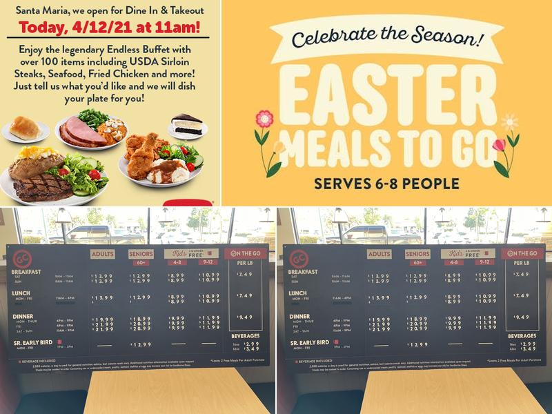 Golden Corral Buffet & Grill Menu