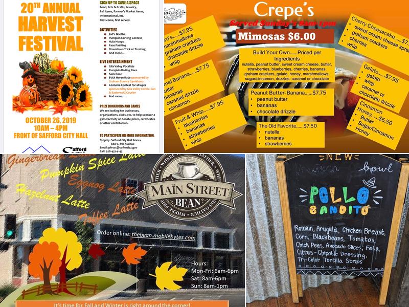 The Main Street Bean Menu