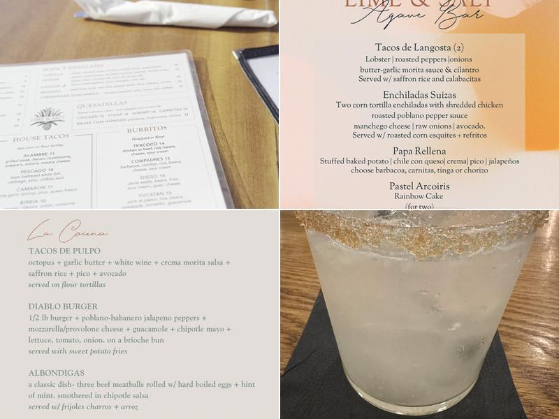 Lime and Salt Menu